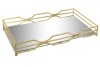 BANDEJA METAL ESPELHO 38X18X5 1 MATE DOURADO