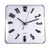 RELOGIO QUADRADO BRANCO 31 CM 19520001
