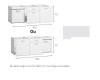 EXPORT -  MÓVEL BAIXO COCINA 70X180X60  BLANCO-TITANIO