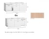 EXPORT -  MÓVEL BAIXO COCINA 70X180X60 ROBLE-TAUROS