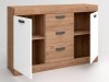 ARGOS 2 - APARADOR 2P 3G 140X190 NATURAL/BRANCO MATE