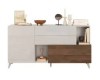 MONACO LC - APARADOR 181CM BRANCO LACADO/MERCÚRIO