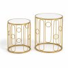 MESA DE APOIO METAL DOURADO CONJ 2 127034727
