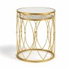 MESA DE APOIO METAL DOURADO CONJ 2 127034728