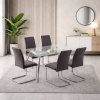 SAN Conjunto de Mesa de Tampo Duplo e 4 Cadeiras