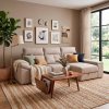 RITA Sofá Chaise Longue c/ Cama e Baú de Arrumação