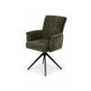 RODHES-FT MW - CADEIRA JD8835-1-P VERT (HAGA VELVET 74/ VELVET 7525-156) C/ PERNAS PRETAS