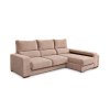 SERENO GPM - SOFÁ CHAISE LONG DIR. V/F C/ 4 PUFFS - VIBE 06 BEGE