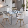 FLORES & FINA Conjunto de Mesa e Cadeiras
