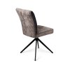 RODHES MW - CADEIRA 8835-2 ANTRACITE (HAGA 16/ VELVET 7525) C/ PERNAS PRETAS