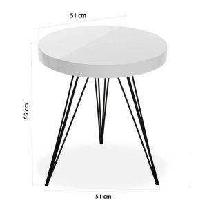 MESA AUXILIAR BRANCA FONTANA - 20360002
