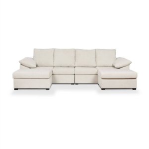 CUCA Sofá c/ Dupla Chaise Longue