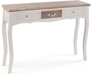 CONSOLA RUSTICA BRANCA 3 GAVETAS 21530123
