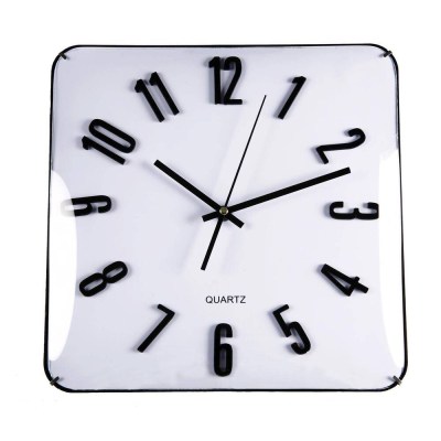 RELOGIO QUADRADO BRANCO 31 CM 19520001