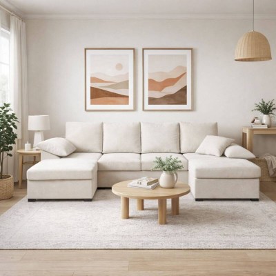 CUCA Sofá c/ Dupla Chaise Longue