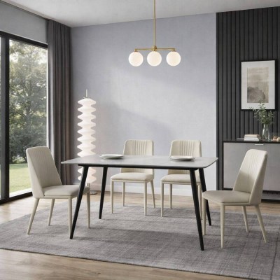 SANDER & ROWENA Conjunto de Mesa e Cadeiras