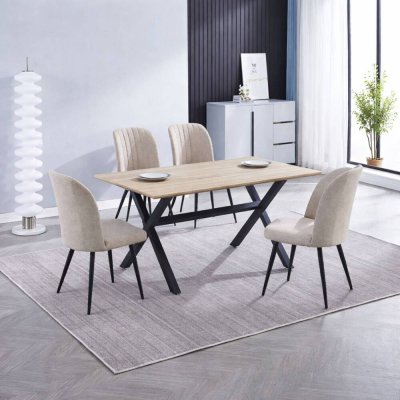 ROYCE & RORY Conjunto de Mesa e Cadeiras