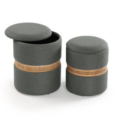 ANEL BAMBU Conjunto 2 Puffs