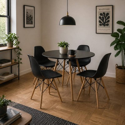 DINAMARCA Conjunto de Mesa e Cadeiras