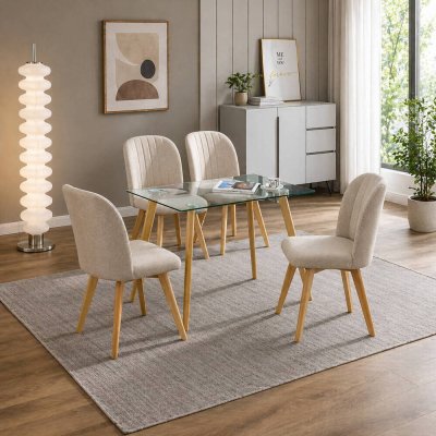 ACNES & LANE Conjunto de Mesa e Cadeiras