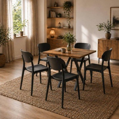 VIDEL Conjunto de Mesa e Cadeiras